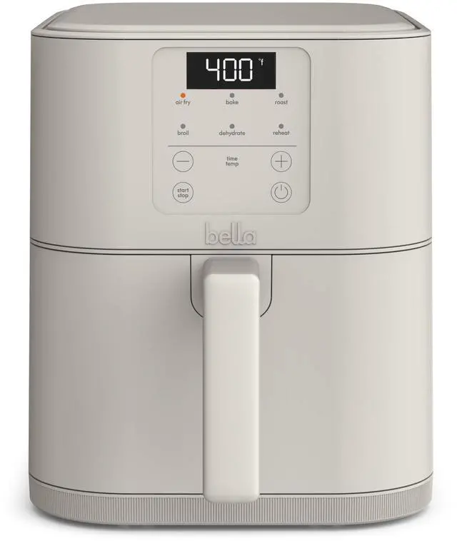 Main image of 6 Qt Slim Air Fryer, Fits-anywhere Kitchenware, EverGood Ceramic Nonstick Coating, Adjustable Temperature, 6 Preset Cooking Options, 60 Min Auto Shutoff w Audible Tone, 5lb Capacity, Oatmilk