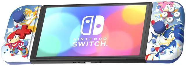 Alt view image 2 of 5 - Nintendo Switch Split Pad Compact (Sonic the Hedgehog Edition) Ergonomic Controller for Handheld Mode - Officially Licensed by Nintendo and SEGA
