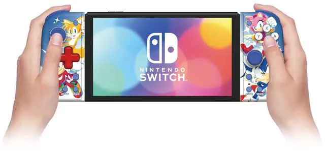 Alt view image 4 of 5 - Nintendo Switch Split Pad Compact (Sonic the Hedgehog Edition) Ergonomic Controller for Handheld Mode - Officially Licensed by Nintendo and SEGA