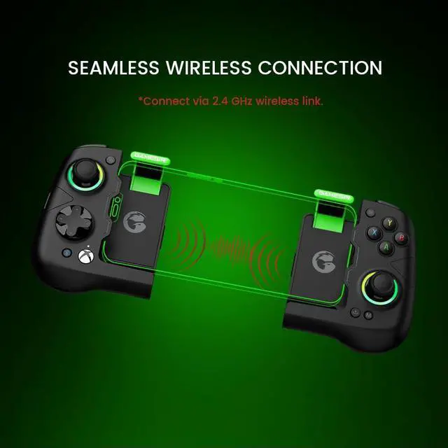 Alt view image 4 of 7 - X4 Aileron Bluetooth Mobile Gaming Controller for Android with Hall Effect Joysticks - Split Design with Carrying Case - Play Diablo Immortal, Minecraft, Fortnite, Dead Trigger 2 & More