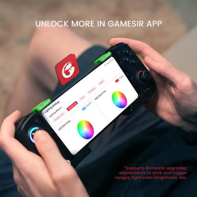 Alt view image 6 of 7 - X4 Aileron Bluetooth Mobile Gaming Controller for Android with Hall Effect Joysticks - Split Design with Carrying Case - Play Diablo Immortal, Minecraft, Fortnite, Dead Trigger 2 & More