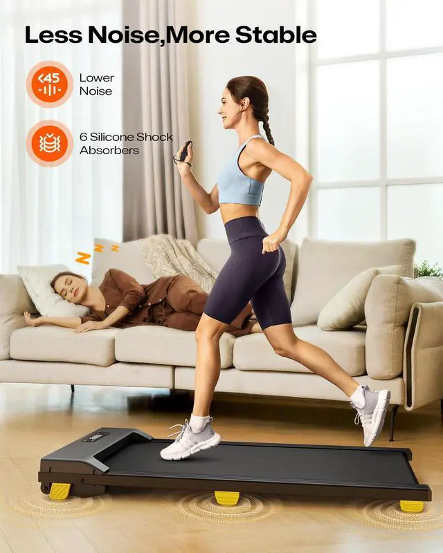 Alt view image 2 of 6 - Walking Pad, Compact Under Desk Treadmill for Home, 3 in 1 Portable Treadmill with Remote Control, Walking Pad for Home and Office