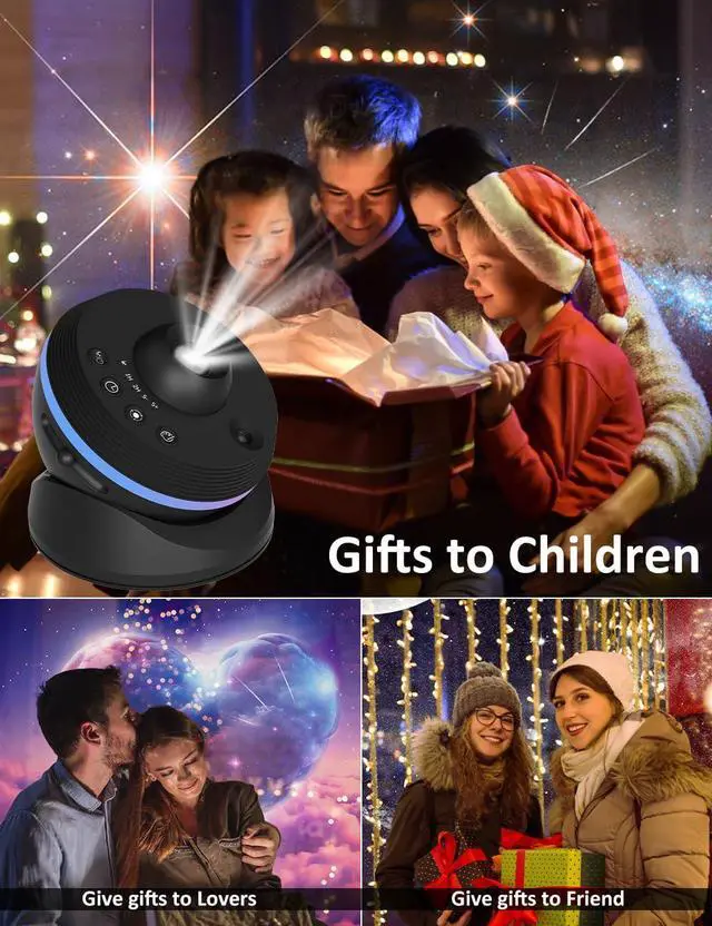 Alt view image 6 of 7 - [6th Gen Upgraded] Planetarium Galaxy Projector, 13 in 1 Star Light Projector Starry Sleep Night Light with Dynamic Meteors,360° Rotation Nebula,4K HD&Large Scale Projection for Bedroom DecorKids