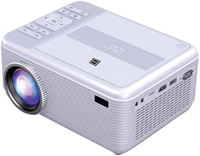 Alt view image 3 of 4 - RPJ140 Projector With Built-in Bluetooth & DVD Player - Movie Projector - 1080P Supported For HD, Video & Screens - Portable DVD Projector For Home Theater Compatible With Phone, Laptop, PS4, Xbox