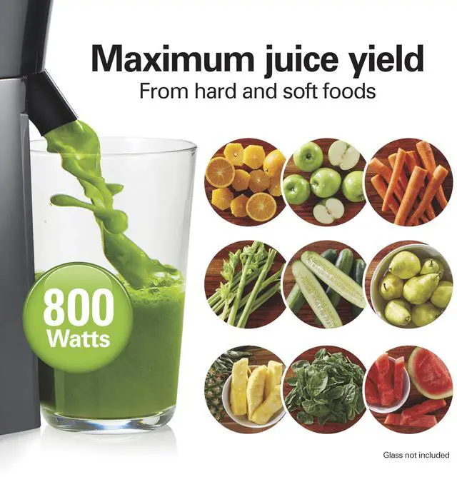Alt view image 6 of 7 - _Mega Brand Juicer Machine, Big Mouth 3 Feed Chute for Whole Fruits and Vegetables, Easy to Clean, Centrifugal Extractor, Vegetable & Fruit Juicer, BPA Free, 800W Motor, Black