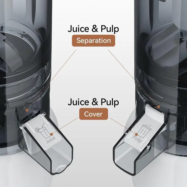 Alt view image 5 of 7 - Masticating Juicer Attachment for KitchenAid Stand Mixer, 4.2" Large Feed Chute Fit Whole Vegetables & Fruits, Slow Cold Press Juicing, Includes 2 * 28oz capacity cups