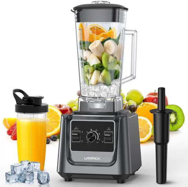 Main image of Blenders for Kitchen, 2000W Professional Grade High-Speed Countertop Blender with 68oz Pitcher & 27oz To-Go Cup for Smoothies, Ice, and Frozen Fruit, BPA-Free, Dishwasher Safe