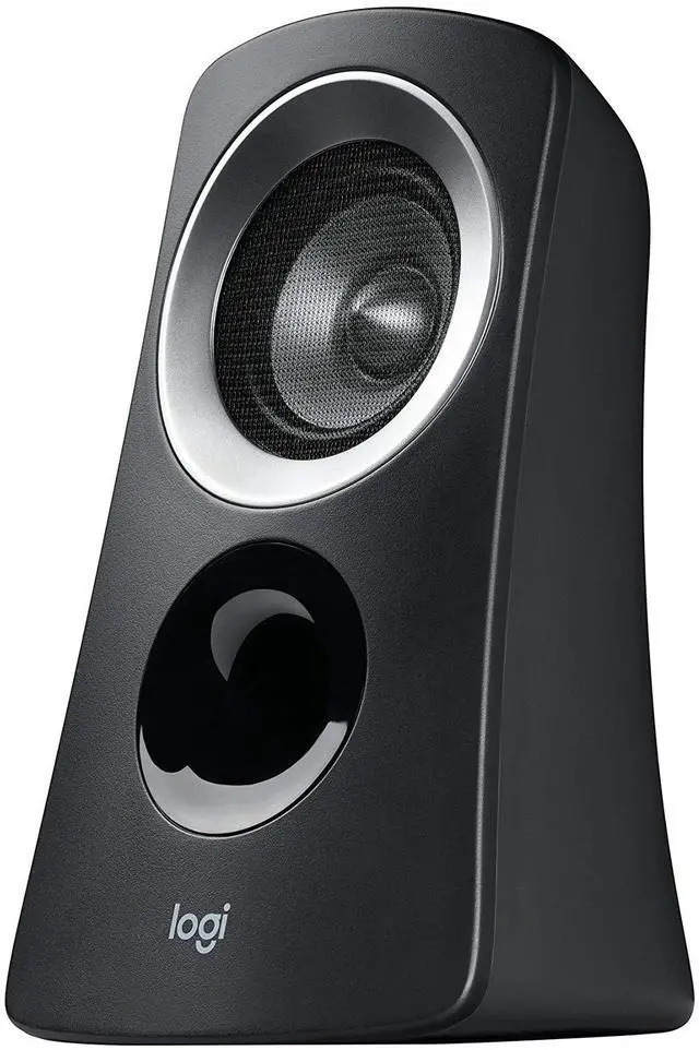 Alt view image 3 of 7 - 2.1 Multimedia Speaker System with Subwoofer, Full Range Audio, 50 Watts Peak Power, Strong Bass, 3.5mm Audio Inputs, PC/PS4/Xbox/TV/Smartphone/Tablet/Music Player - Black