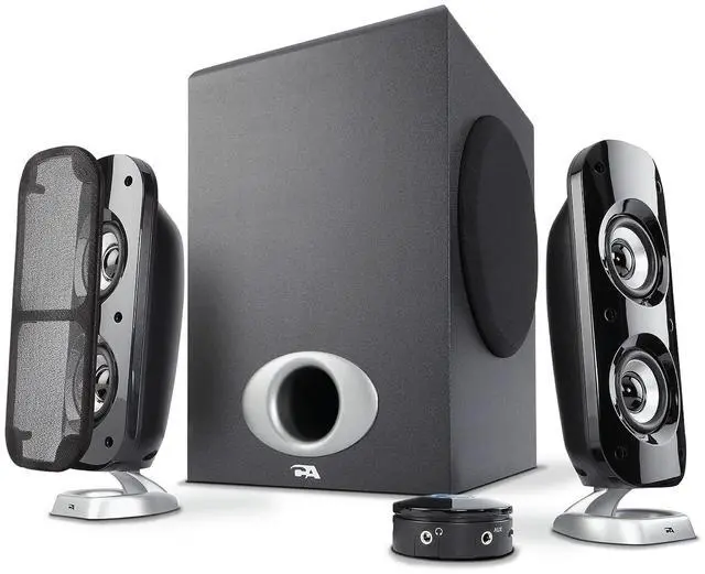 Main image of CA-3810 2.1 Multimedia Speaker System with Subwoofer, 80 Watts Peak Power, Strong Bass, Perfect for Music, Movies, and Games