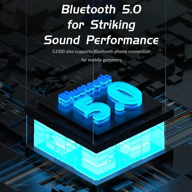 Alt view image 3 of 6 - Bluetooth 5.3 Gaming Speakers,10W PC USB Computer Speakers for Laptop Desktop 3.5mm aux Input Hecate G1000 Black
