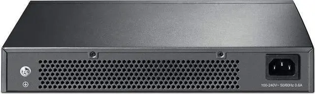 Alt view image 5 of 5 - 24 Port Gigabit Ethernet Switch Desktop/ Rackmount Plug & Play Shielded Ports Sturdy Metal Fanless Quiet Traffic Optimization Unmanaged (TL-SG1024S)