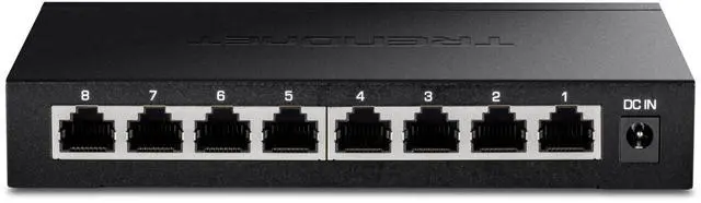 Main image of 8-Port 2.5Gb Multi-Gigabit Unmanaged Gaming Switch, TEG-S380, 8 x 2.5GBASE-T Ports, 25Gbps Switching Capacity, Ethernet Splitter, NDAA & TAA Compliant, Fanless, Lifetime Protection, Black