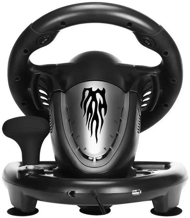 Alt view image 2 of 7 - PC Racing Wheel, V3II 180 Degree Universal Usb Car Sim Race Steering Wheel with Pedals for PS3, PS4, Xbox One, Xbox Series X/S, Switch (Black)
