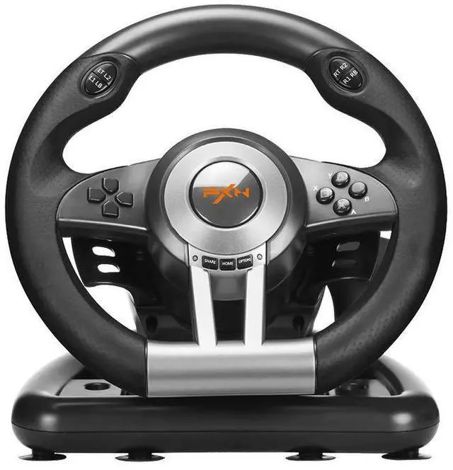 Alt view image 3 of 7 - PC Racing Wheel, V3II 180 Degree Universal Usb Car Sim Race Steering Wheel with Pedals for PS3, PS4, Xbox One, Xbox Series X/S, Switch (Black)