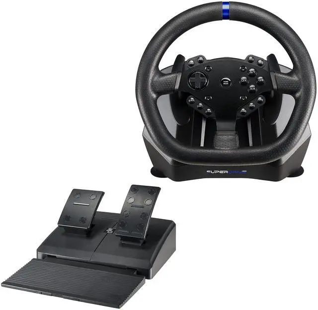 Alt view image 4 of 7 - Superdrive - SV950 steering wheel with pedals and paddles for Xbox Serie X/S, PS4, Xbox One, PC (programmable for all games)