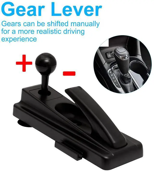 Alt view image 7 of 7 - Racing Wheel with 270/900° Rotation, PC Steering Wheel with Pedals, Dual-Motor Vibration & Gear Shifter for Xbox Series X|S, Xbox One, PS4, PS3, PC, Switch, Xbox 360 Driving Sim Experience