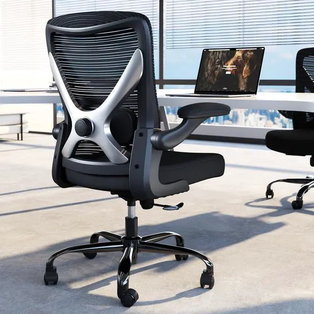 Alt view image 7 of 7 - Ergonomic Office Chair - X-Shaped Computer Desk Chairs Comfy, Mesh High-Back Gaming Chair with Adjustable Lumbar Support, Executive Task Chair for Adults, Comfortable for Long Hours