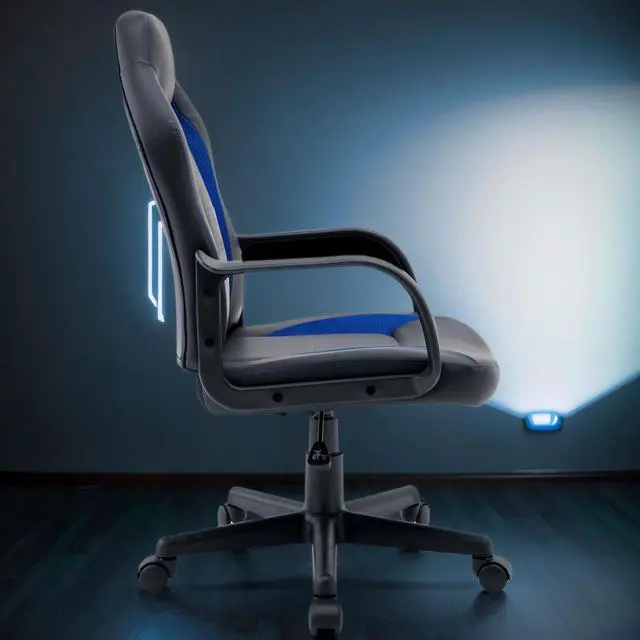 Alt view image 3 of 7 - Ergonomic Computer Gaming Chair Home Office Racing Executive Video Task Desk PU Leather for Adults Teens Kids Gamer