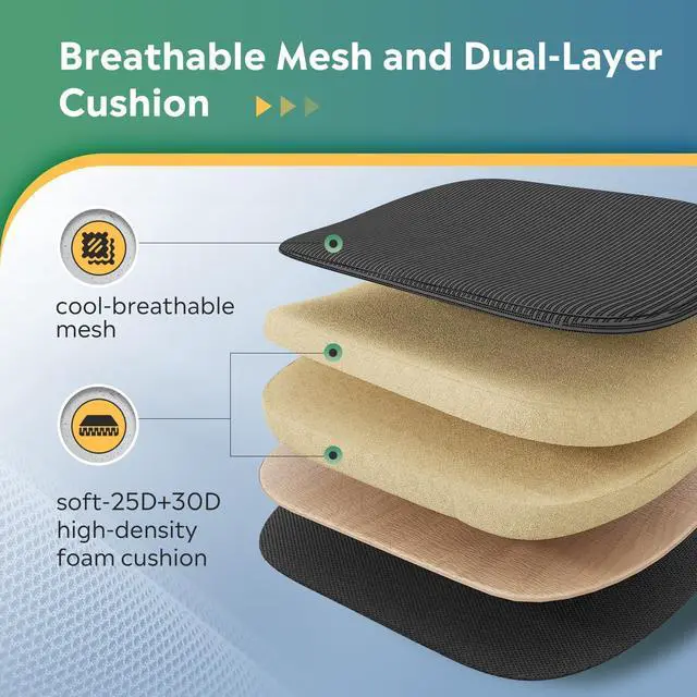 Alt view image 5 of 7 - Office Chair, Breathable Black Mesh Elegance with Ergonomic Comfort for Professionals & Gamers