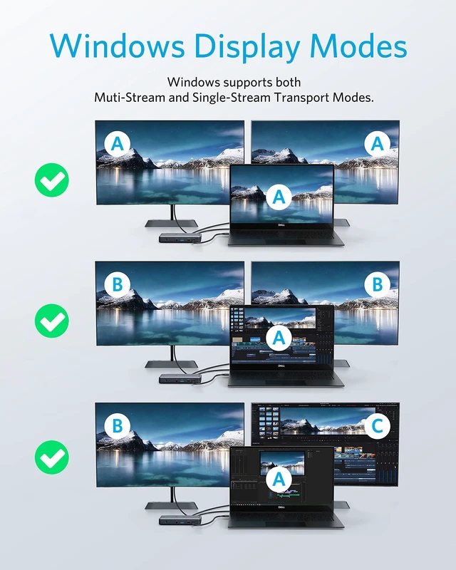 Alt view image 4 of 7 - USB-C Docking Station, PowerExpand 9-in-1 USB-C PD Dock for Laptops 60W Charging for Laptop, 20W Charging for Peripherals, 4K HDMI and DisplayPort, 5Gbps Max Transfer, Ethernet, 3.5 mm Audio
