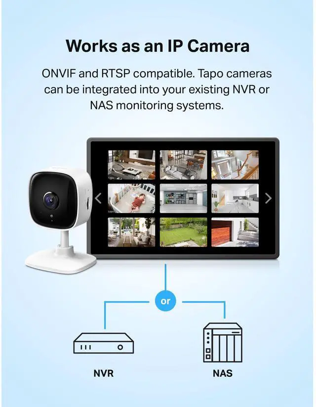 Alt view image 3 of 4 - TP-Link 2K Security Camera for Baby Monitor, Dog Camera w/Motion Detection, 2-Way Audio Siren, Night Vision, Cloud & SD Card Storage, Works w/Alexa & Google Home, 4-Pack ( C110P4)
