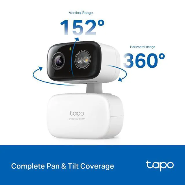 Alt view image 3 of 7 - 2K 3MP Pan/Tilt Indoor/Outdoor Security Camera - Free Person/Baby Cry Detect & Motion Track, 360° Pan, Color Night Vision, SD/Cloud Storage, Works w/Alexa & Google Home, HybridCam 360 (2-Pack)