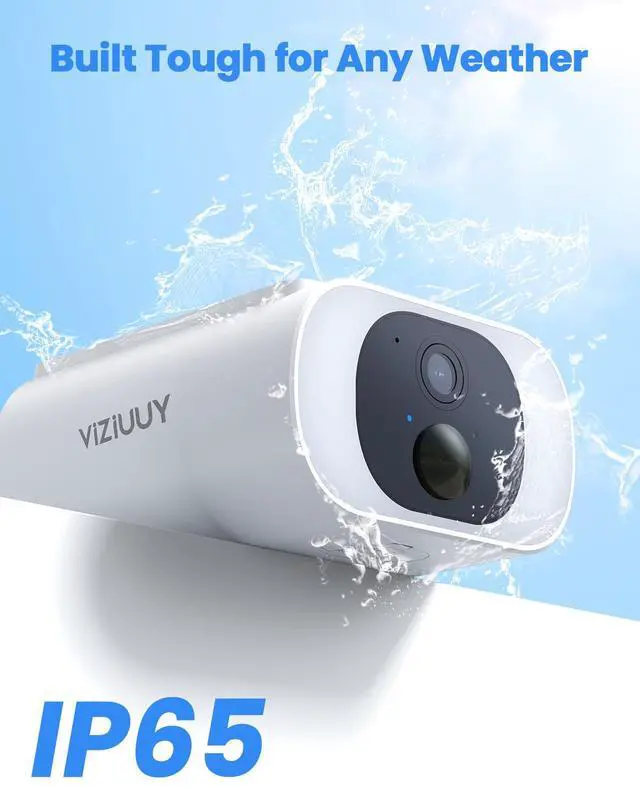 Alt view image 6 of 7 - Solar Camera Outdoor Wireless 2 Pack, 2K Cameras for Home Security with Embedded Solar Panel, WiFi Surveillance Camera, Colorful Night Vision, 2-Way Audio, Continuous Power, Work with Alexa