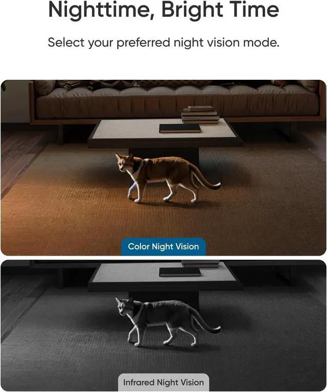 Alt view image 5 of 7 - Indoor Cam E30 2-Cam Kit, Latest Generation, 4K UHD Security Camera, Pet/Dog/Baby Camera with Phone app, Color Night Vision, Human/Pet Auto Tracking, 360 Pan-Tilt, Works with Homekit