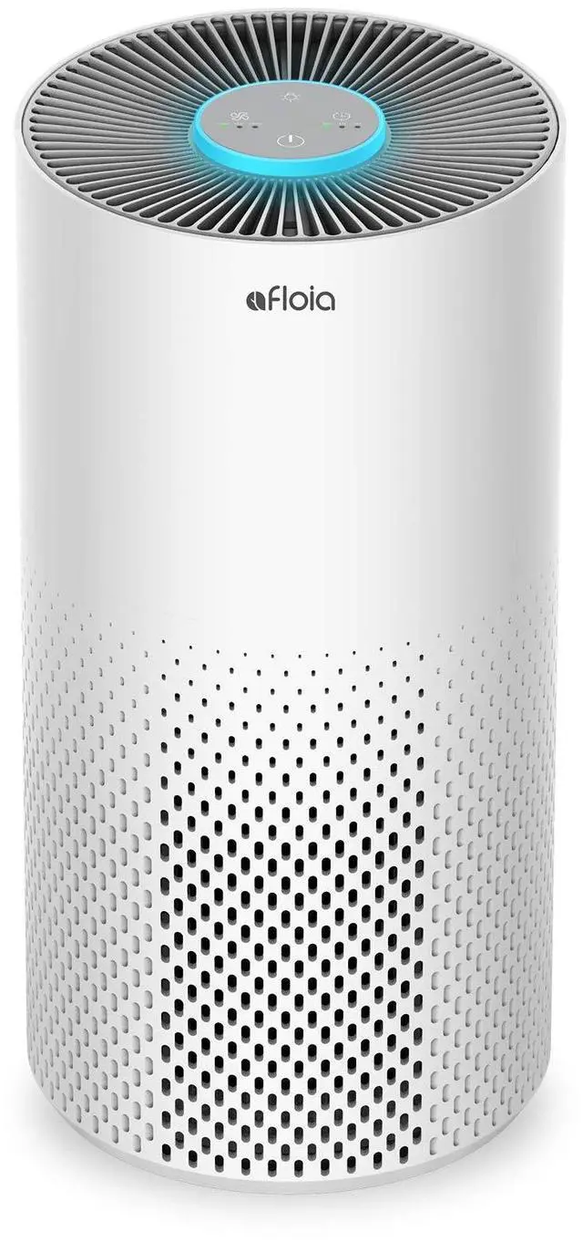 Main image of Afloia Air Purifier for Home Bedroom Large Room up to 1500 Sq Ft | Upgraded 4-Stage Filtration, Washable Pre-Filter, 22dB Sleep Mode, 7 Color Light, 2/4/8/16H Timer, Kilo White