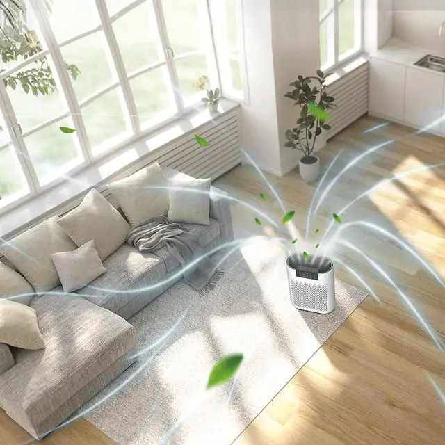 Alt view image 7 of 7 - Air Purifiers for Home Large Room Bedroom up to 1740 Ft², Hepa Air Purifier with Air Quality Monitor, Smart WiFi, TRUE HEPA, Sleep Mode, Air Cleaner for Pets, Dust, Odor, Smoke, Pollen, AP2000WF
