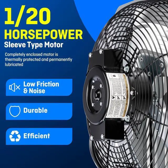Alt view image 3 of 7 - 12" Wall Mounted Shutter Exhaust Fan, Automatic Shutter, with Thermostat and Variable Speed controller, 0.6A, 960 CFM, 1400 SQF Coverage Area Silver (ILG8SF12V-ST)