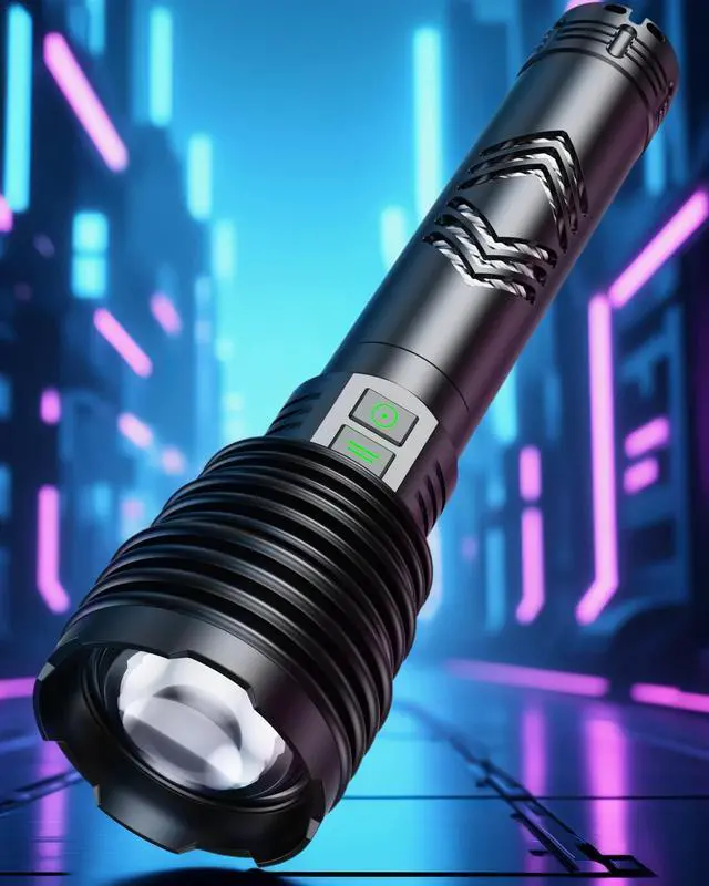 Main image of Powerful Flashlights 600000 High Lumens, 10000mAh Battery | 6 Modes with Fast Charge, Super Bright Rechargeable Flashlight IP67 Waterproof & Shock Resistant for Outdoor Activities