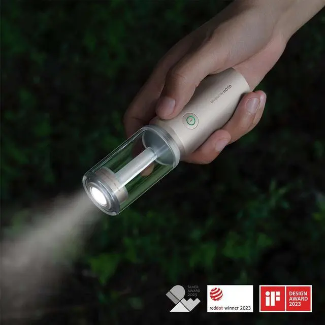 Alt view image 4 of 7 - Outdoor Camping Flashlight Rechargeable, 3-in1 Camping Lantern 3100mAh, IP66 Water Resistant Camping Lamp Tent Lights with Hook, LED Flashlight for Camping, Outdoor, Emergency