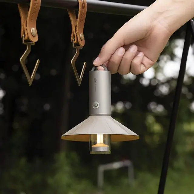 Alt view image 2 of 7 - Outdoor Camping Flashlight Rechargeable, 3-in1 Camping Lantern 3100mAh, IP66 Water Resistant Camping Lamp Tent Lights with Hook, LED Flashlight for Camping, Outdoor, Emergency