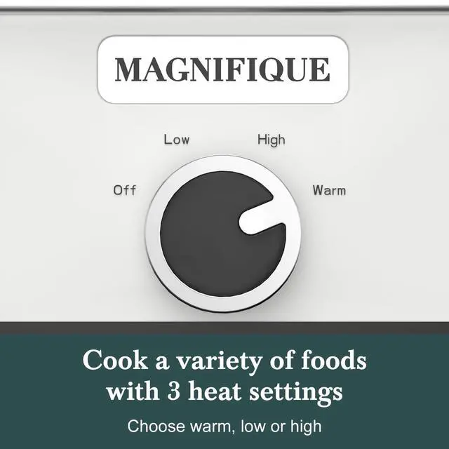 Alt view image 4 of 7 - 4-Quart Slow Cooker with Casserole Manual Warm Setting - Perfect Crock Pot for Family Dinners, Dishwasher Safe Crock,Versatile Cookware for Large Families or Entertaining