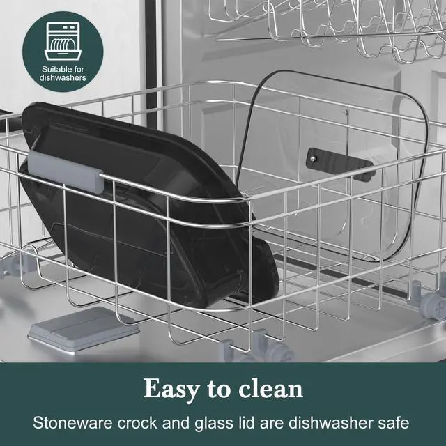 Alt view image 7 of 7 - 4-Quart Slow Cooker with Casserole Manual Warm Setting - Perfect Crock Pot for Family Dinners, Dishwasher Safe Crock,Versatile Cookware for Large Families or Entertaining