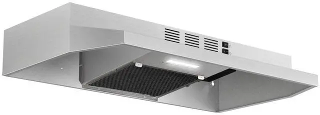 Main image of Range Hood 30 inch Under Cabinet, Stainless Steel Kitchen Vent Hood 280CFM, Built-in Kitchen Stove Hood w/Rocker Button Control, Ducted/Ductless Convertible Duct, 2 Speeds Fan, Bright LED Light
