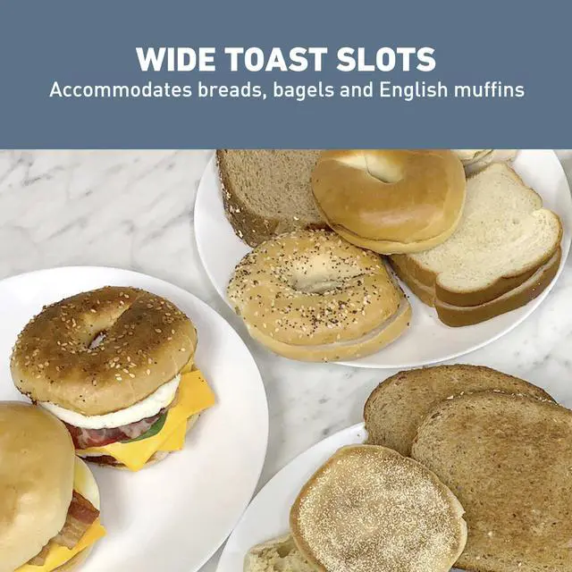 Alt view image 3 of 7 - Breakfast Station 2-Slice Toaster and Egg Cooker/Poacher with Removable Pre-Cooked Meat and Vegetable Warming Tray for Perfect Breakfast Sandwiches, 1200-Watts, Black