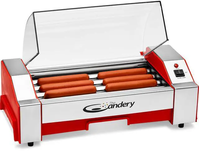 Alt view image 4 of 7 - Electric Hot Dog Roller - Sausage Grill Cooker Machine - 6 Hot Dog Capacity - Household Hot Dog Machine for Children and Adults