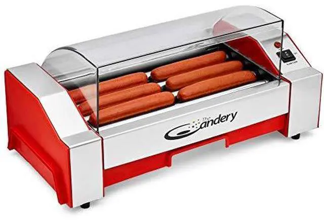 Alt view image 3 of 7 - Electric Hot Dog Roller - Sausage Grill Cooker Machine - 6 Hot Dog Capacity - Household Hot Dog Machine for Children and Adults