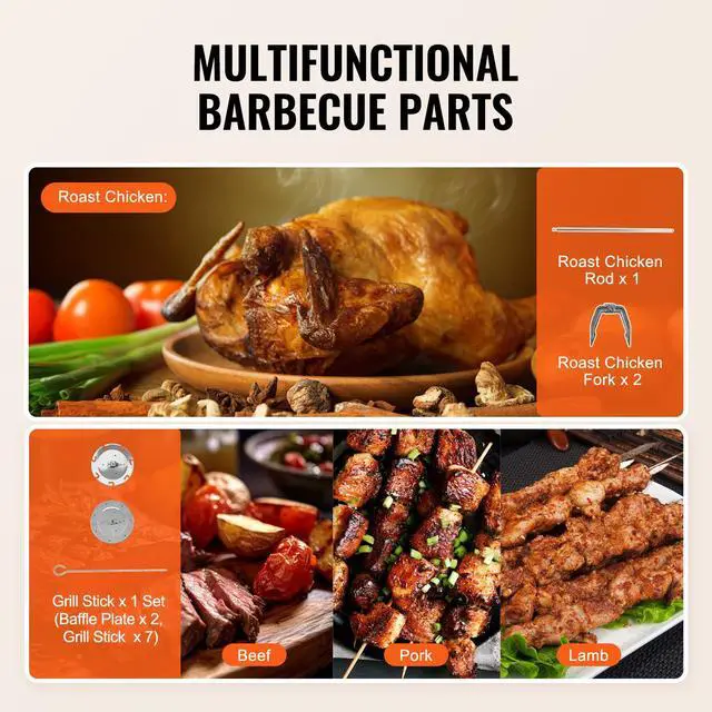 Alt view image 5 of 7 - Shawarma Grill Machine, Vertical Chicken Shawarma Cooker Machine Countertop, Electric Stainless Steel Broiler Gyro Rotisserie Oven Doner Kebab Machine, for Home Restaurant Kitchen Parties