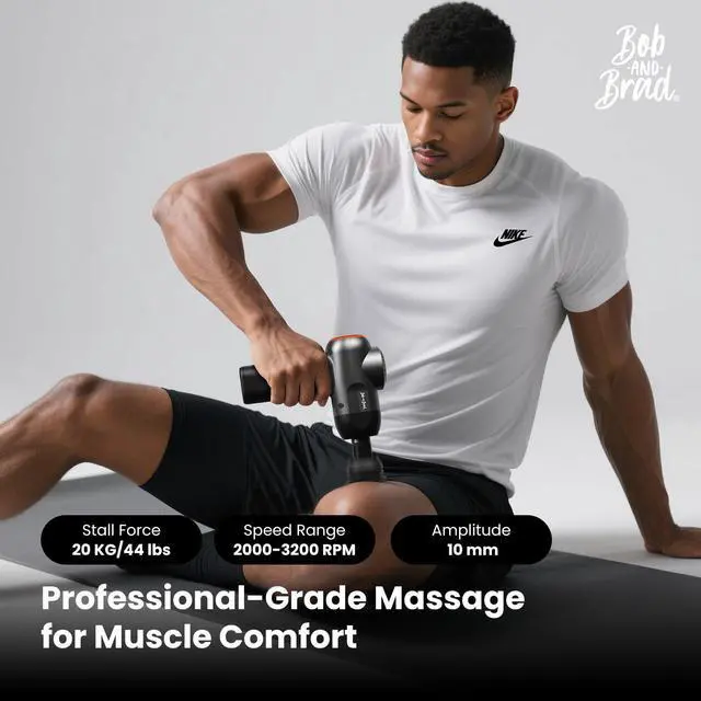 Main image of C2 Massage Gun, Deep Tissue Percussion Massager Gun, Muscle Massager with 5 Speeds and 5 Heads, Electric Back Massagers for Professional Athletes Home Gym