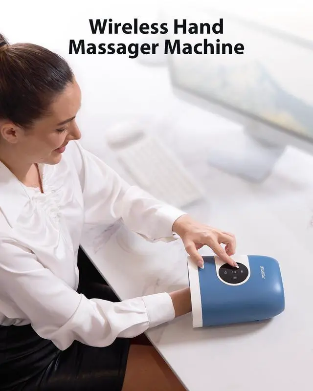Alt view image 5 of 7 - Upgraded Hand Massager with Heat and Compression for Arthritis and Carpal Tunnel - Cordless & Rechargeable, Gifts for Women