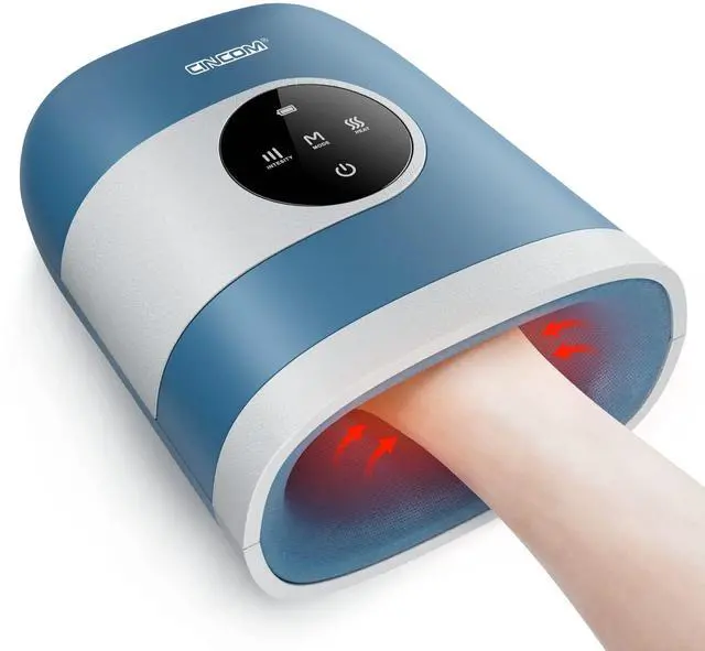 Main image of Upgraded Hand Massager with Heat and Compression for Arthritis and Carpal Tunnel - Cordless & Rechargeable, Gifts for Women