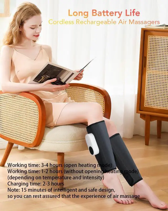 Alt view image 5 of 7 - Leg Massager for Circulation and Pain Relief, Calf Air Compression