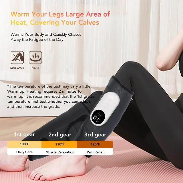 Alt view image 6 of 7 - Leg Massager for Circulation and Pain Relief, Calf Air Compression