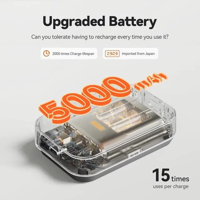 Alt view image 4 of 7 - Cordless Knee Massager with Heat Vibration for Pain Relief, MAXwarm 4.0[2025 Upgraded] - Electric Heated Knee Brace with 5 Heat Levels and 3 Massage Mode, Gifts for Men Women (Grey, Pair)