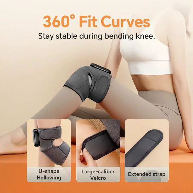 Alt view image 7 of 7 - Foot Massager with Heat, Knee Shoulder Elbow 3 in 1 Feet Massager, Heated Knee Massager, Shoulder Massager with Heat Vibration, 210 mins Battery, Cordless Portable, Touchscreen Control (Grey)