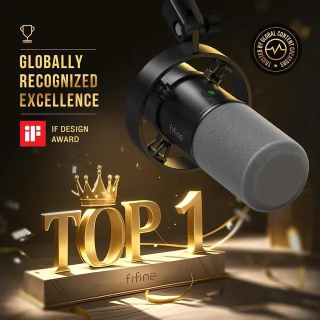 Alt view image 2 of 7 - _Mega Brand Dynamic Microphone, XLR/USB Podcast Recording PC Microphone for Vocal Voice-Over Streaming, Studio Metal Mic with Mute, Headphone Jack, Monitoring Volume Control, Windscreen-Amplitank K688