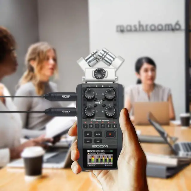 Alt view image 6 of 7 - XLR Microphone CVM-V02O 2 Pack 14.76 fts Phantom Power Omni-Directional Lavalier Lapel Microphone for Canon Sony Panasonic Camcorders Zoom H4n H5 H6 Tascam DR-40 DR-60D DR-70D DR-100 Recorders